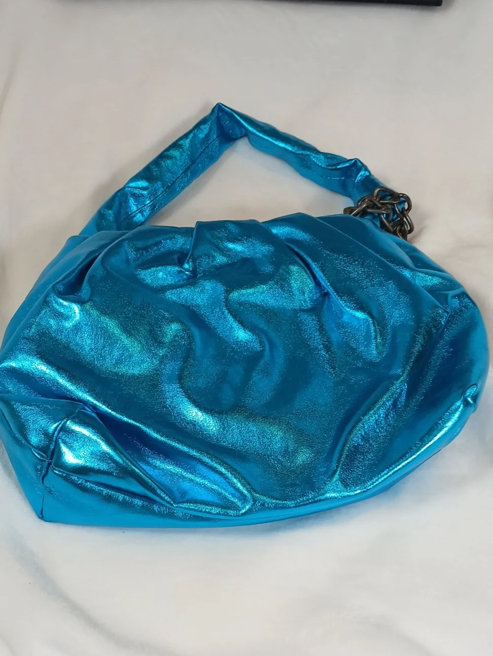 Free People Viva La Vegan Arctic Blue  Shoulder Bag
